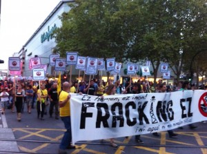 Manifestación contra el Fracking