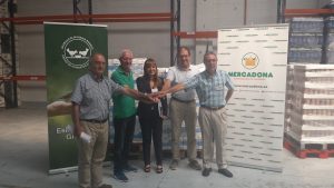 Firma del convenio entre Mercadona y la Federación de Bancos de Alimentos de Euskadi