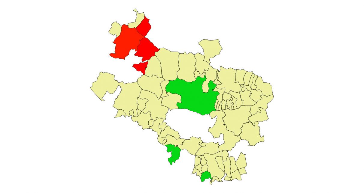 Llodio, Amurrio y Ayala/Aiara siguen en zona roja