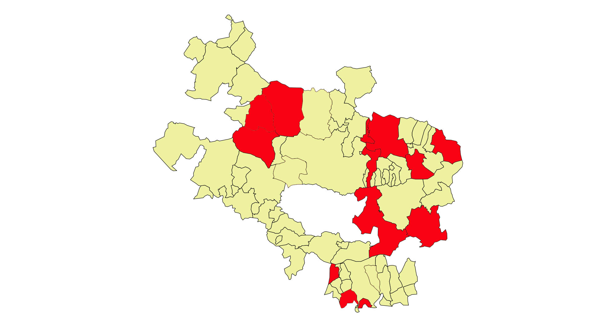 municipios rojo 18 de noviembre