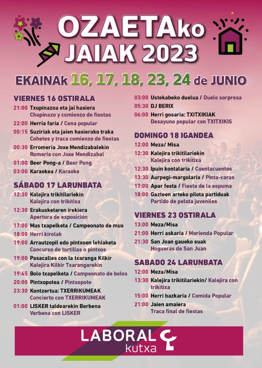 Fiestas Ozaeta 2023