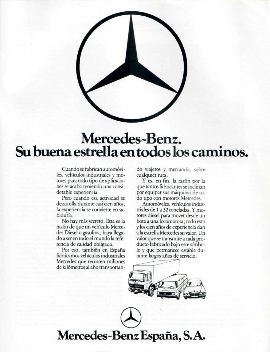 Historia Mercedes Benz en 1981 Vitoria