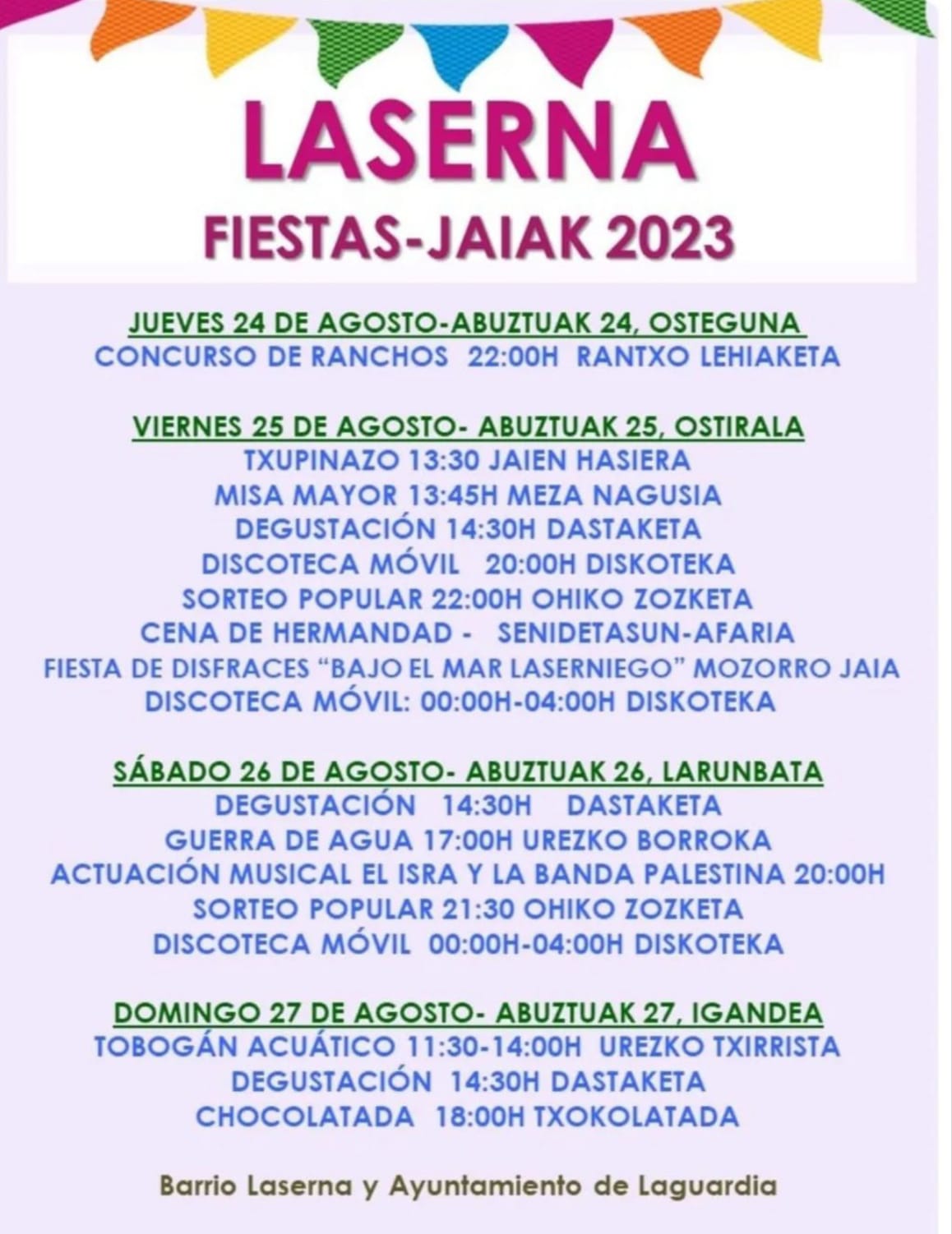 Fiestas Laserna 2023