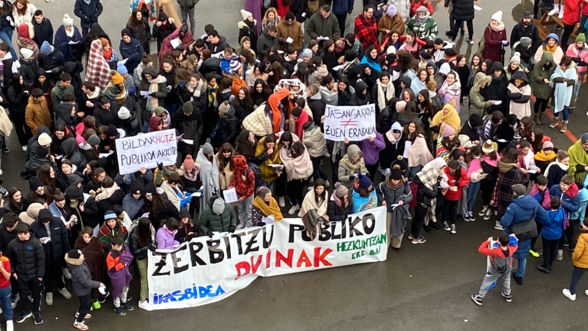 Protestas Ikasbidea Calefacción