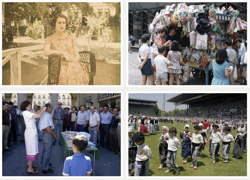 Una exposición de fotos antiguas recorre la historia de Vitoria en 84 fotos
