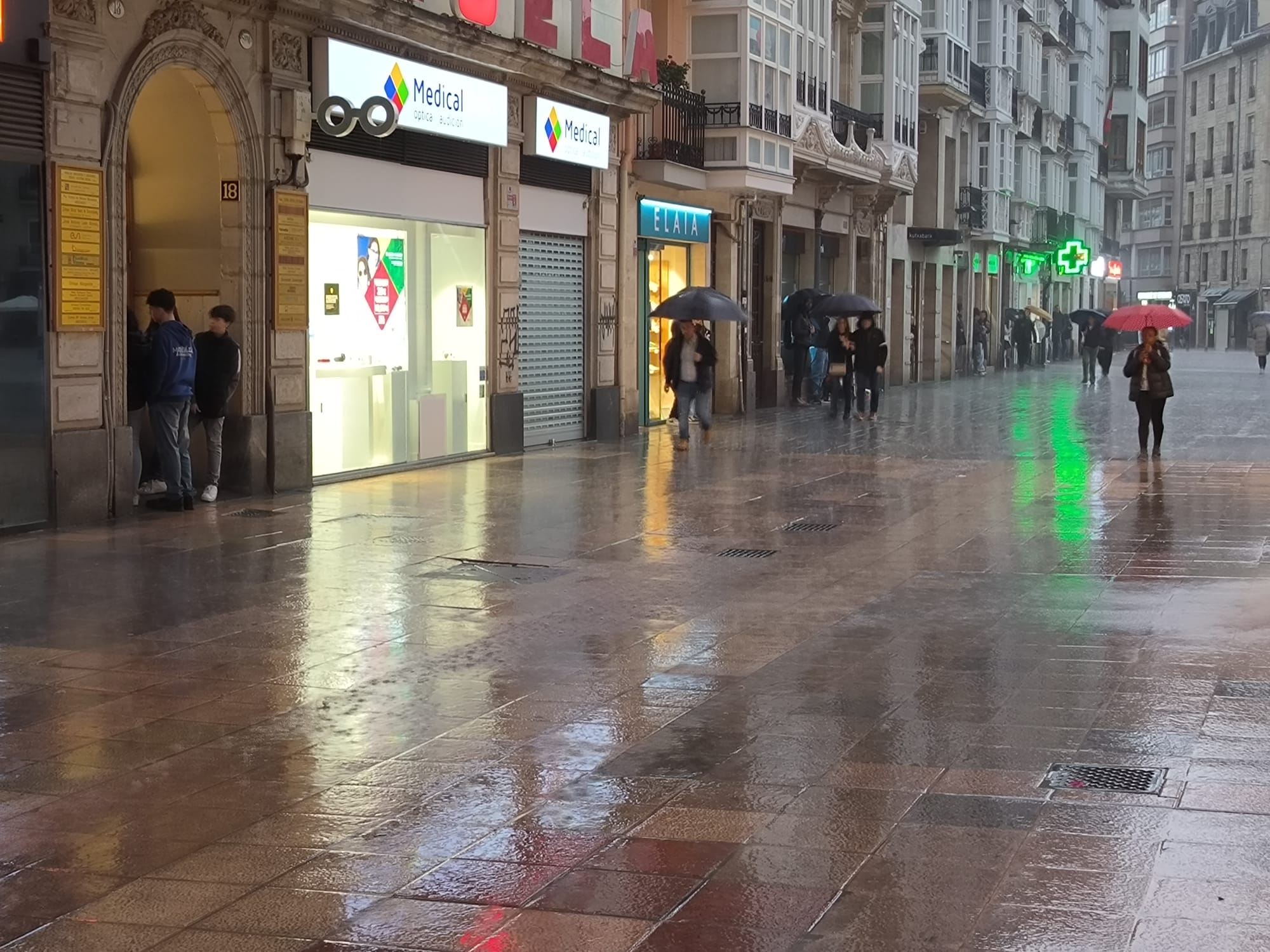 lluvia vitoria el tiempo